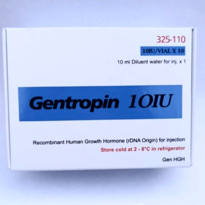 GenTropin HGH 10IUs@10Vials B/water included 96% PURITY